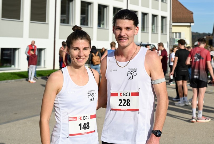 Kirlène et Louis Dolce se sont adjugés les Foulées de l’ARCOM pour la deuxième année de suite. (Photo: Georges Henz).