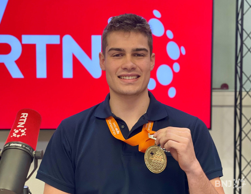 Yvan Bally a gagné la médaille d'or lors des championnats suisses de la technique du bâtiment. Il était ce mardi dans « La Matinale ».