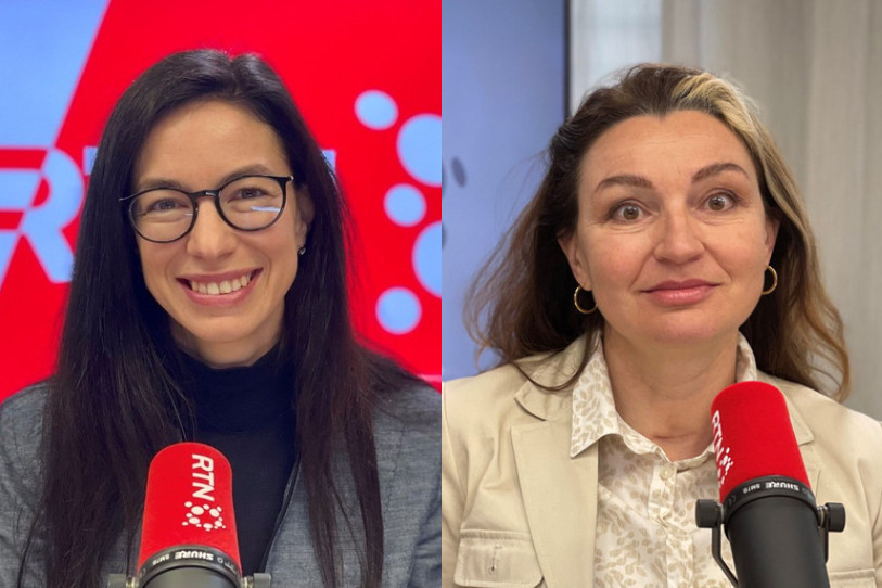 Céline Vara et Christine Ammann Tschopp (de gauche à droite) tenteront de décrocher un siège au Conseil d'Etat neuchâtelois en mars. 