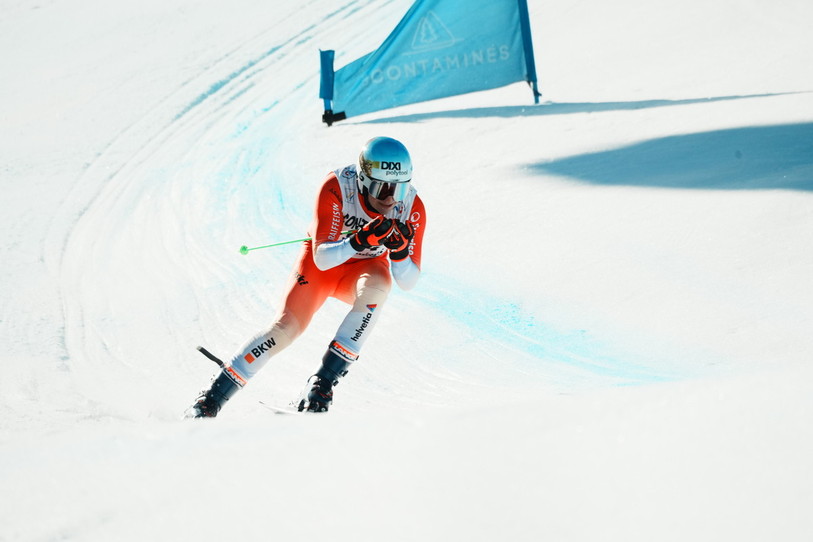 Robin Tissières signe le 2e podium de sa carrière en Coupe d'Europe, après sa victoire du 23 janvier. (photo R. Tissières).