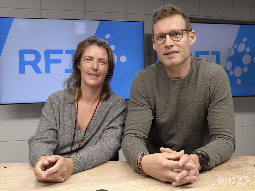 Valérie, victime d'abus et Dave Cattin, directeur de Cinémont présente cette journée du 20 novembre