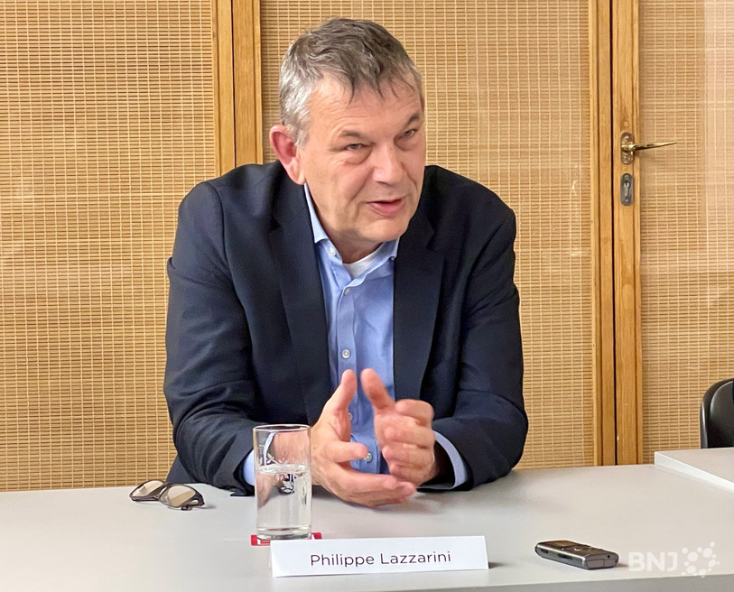 Philippe Lazzarini a donné une conférence de presse avant sa conférence au Club 44 à La Chaux-de-Fonds.