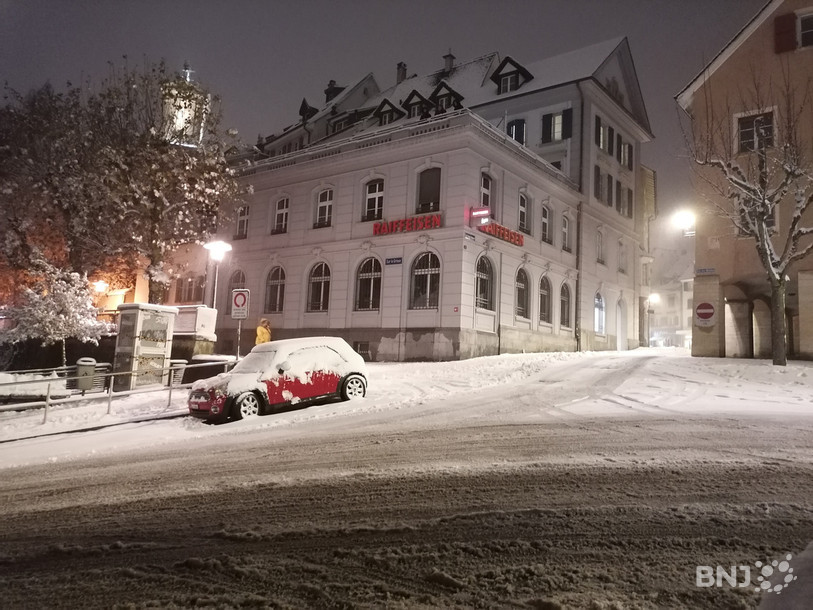 Les routes de la région ont été plus que saupoudrées jeudi lors de fortes chutes de neige.