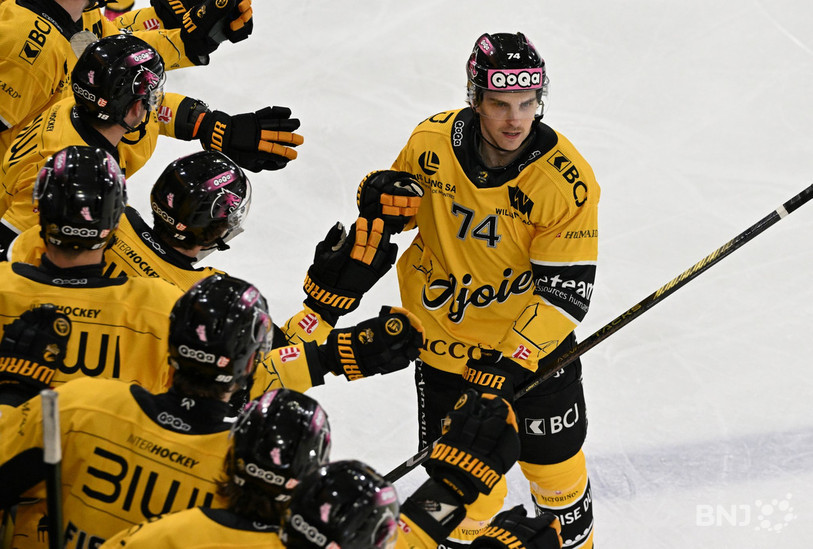 Le Finlandais Julius Nättinen a ouvert la voie du succès ajoulot en marquant le 1-0. (Photo: Georges Henz)