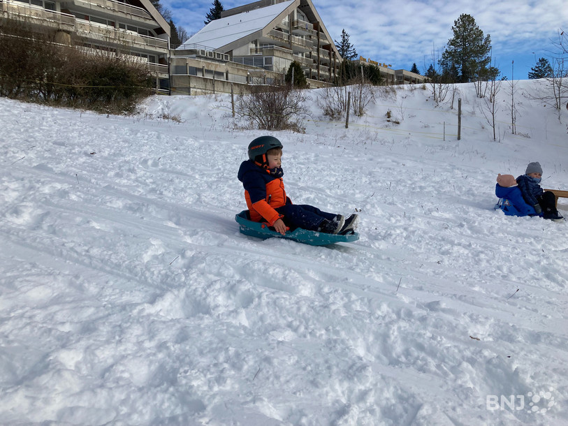 Les enfants avaient le sourire sur la piste de bob samedi à Chaumont.