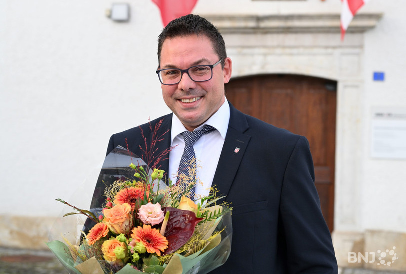 Le candidat du Centre, Stéphane Theurillat, a été élu au Gouvernement jurassien au premier tour ce dimanche. (Photo : Georges Henz).