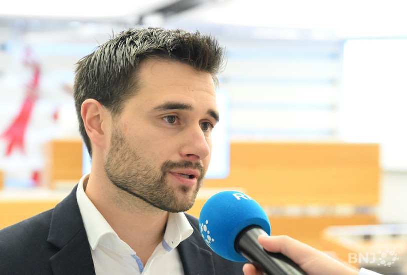 Le président du Centre Jura, Mathieu Cerf. (Photo : Georges Henz).