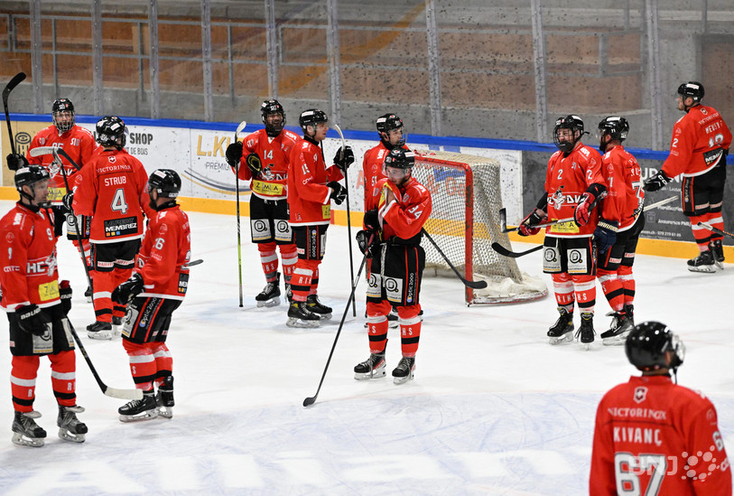 Le HC Delémont-Vallée se retrouve dos au mur à deux journées de la fin. (Photo : Georges Henz).