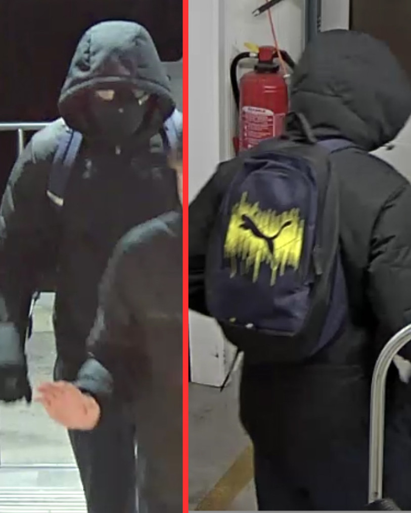 La Police neuchâteloise cherche un homme de 20-25 ans, qui portait une doudoune à capuche noire, une cagoule avec des « œillères intégrées » et un sac Puma. 
