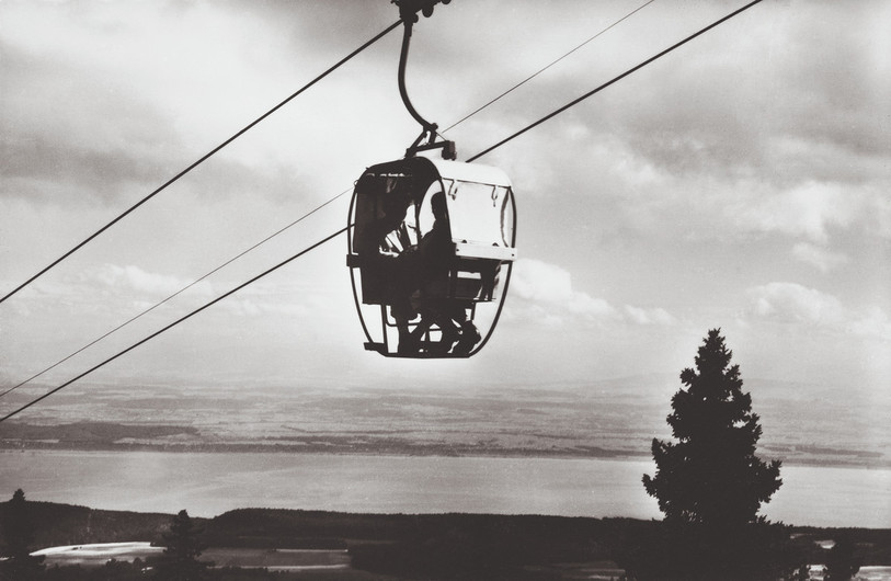 Télécabine Les Gollières-Tête de Ran, avant 1972. (Photo : collection privée - © Max-Francis Chiffelle)