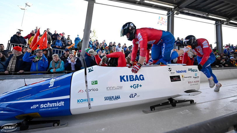 Quentin Juillard et son équipe rêvent d'un top 6 aux championnats du monde de bobsleigh. (Photo : archives /IBSF)