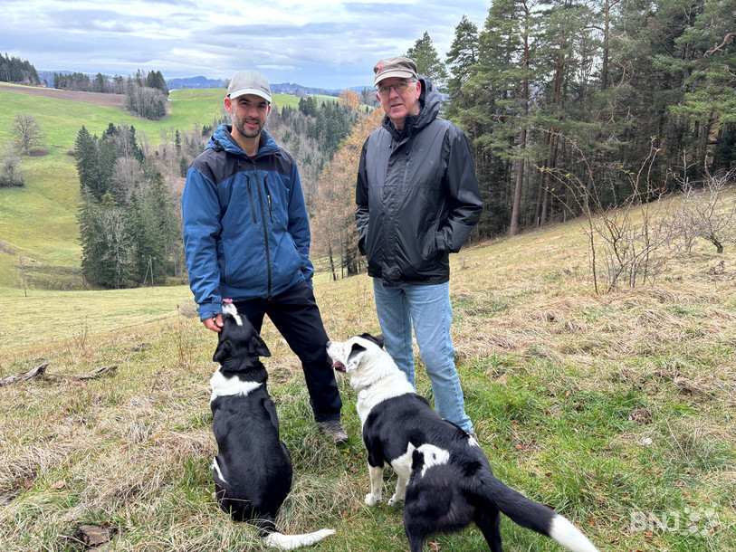 Julien et Jean Hulmann nous accompagnait en balade ce mercredi. 
