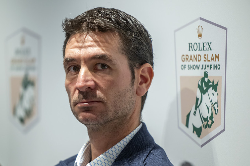 Steve Guerdat se prépare à disputer un concours qu'il apprécie tout particulièrement. (Photo : Keystone Martial Trezzini)