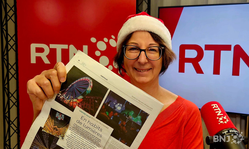 Ambiance Noël avec Françoise Küenzi, cheffe du service de la communication à la Ville de Neuchâtel.