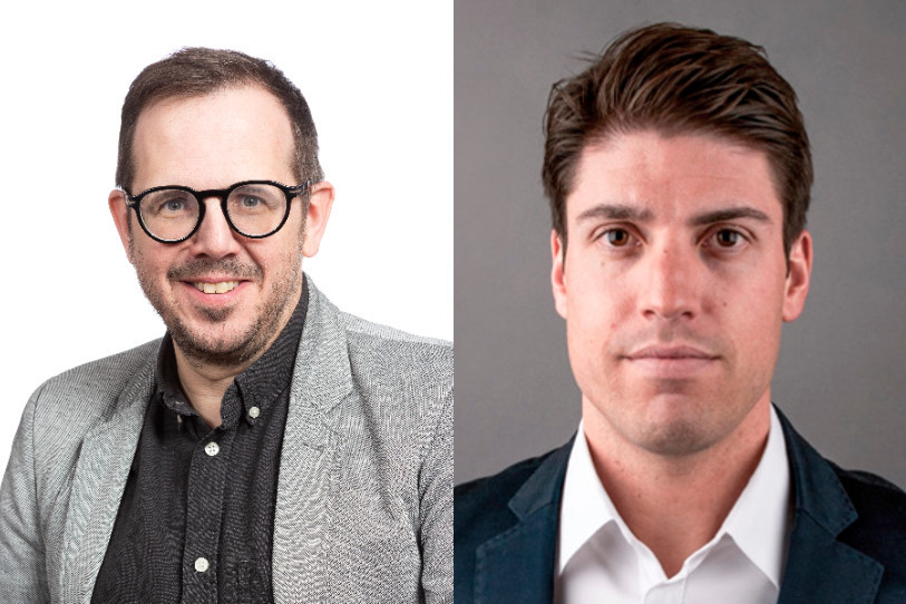 Stéphane Reichen (à gauche) est le nouveau responsable promotion et communication. Dimitri Cuche a été nommé délégué aux sports. (Photo : Ville du Locle).