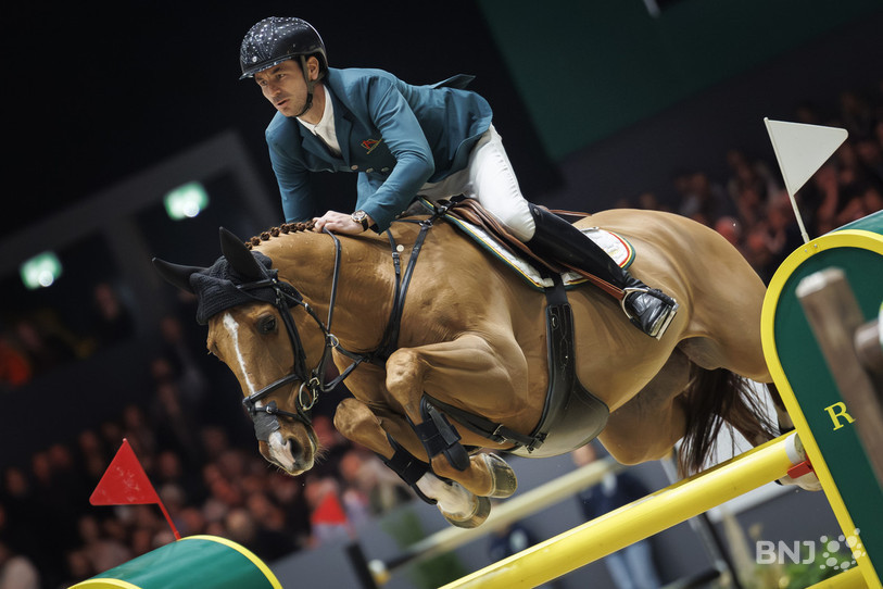 Steve Guerdat (ici sur Iashin) a fait le plein de confiance samedi. (Photo : KEYSTONE/Valentin Flauraud).
