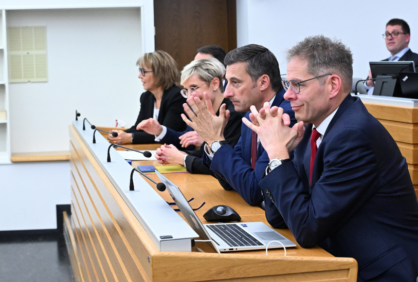 Aucun membre en fonction du Gouvernement jurassien n'était présent aux obsèques de Gérald Schaller le 28 décembre à Porrentruy. (Photo : Georges Henz/archives).