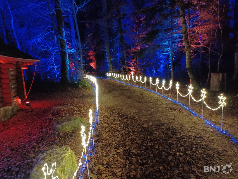 Le village du Père Noël construit par l'entreprise Preci-dip.