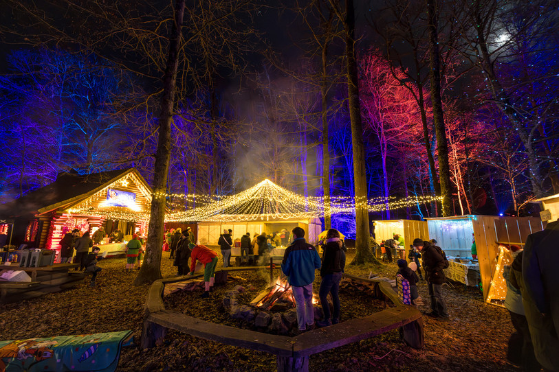 L'entreprise Preci-dip crée la magie de Noël le temps d'une soirée au coeur de la forêt. (Photo : Preci-dip/Tagada Prod).