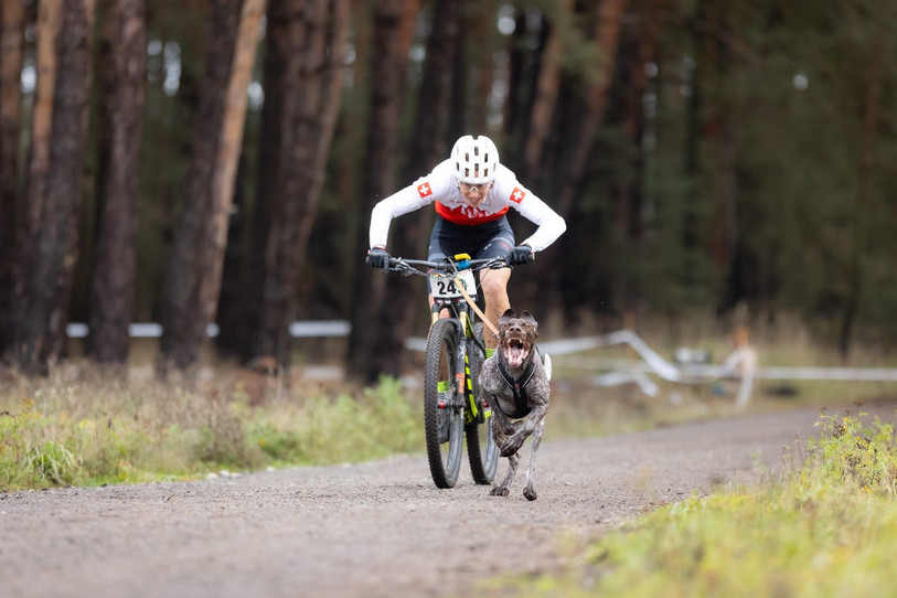 Stéphanie Kull et son chien Yuc. (Photo : Stéphanie Kull).
