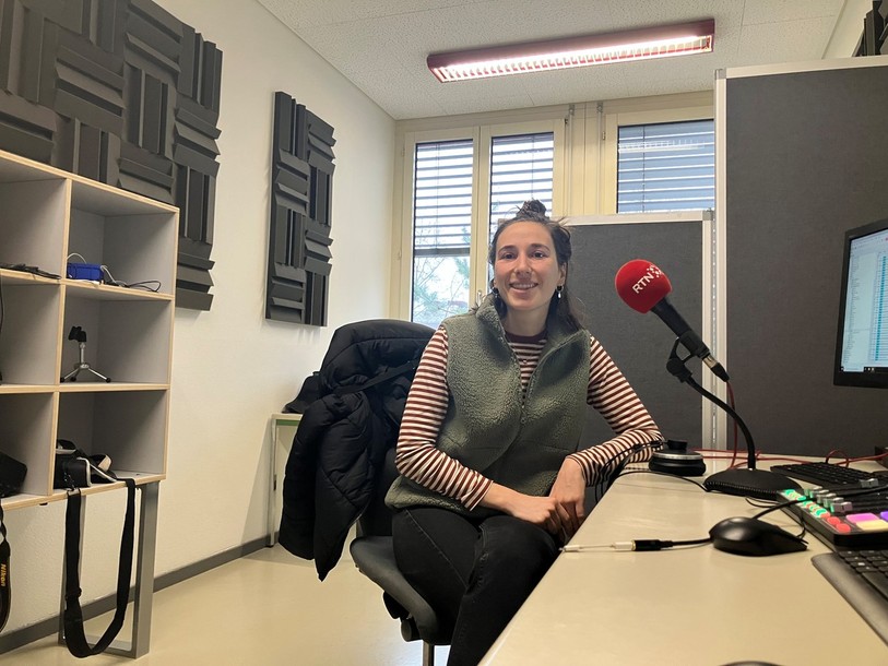 Agathe Borin, autrice suisse romande basée à Neuchâtel et membre du collectif d’autrices « La bûche ».