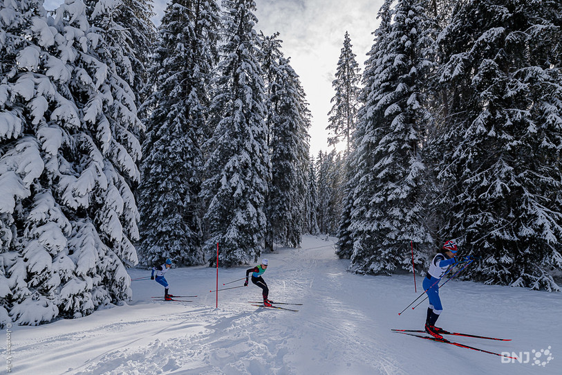 Une image qu'on ne verra pas ces prochains jours... les compétiteurs ne pourront pas se mesurer sur la Franche Nordique, faute de neige. (Photo d'archives : Jonathan Vallat)