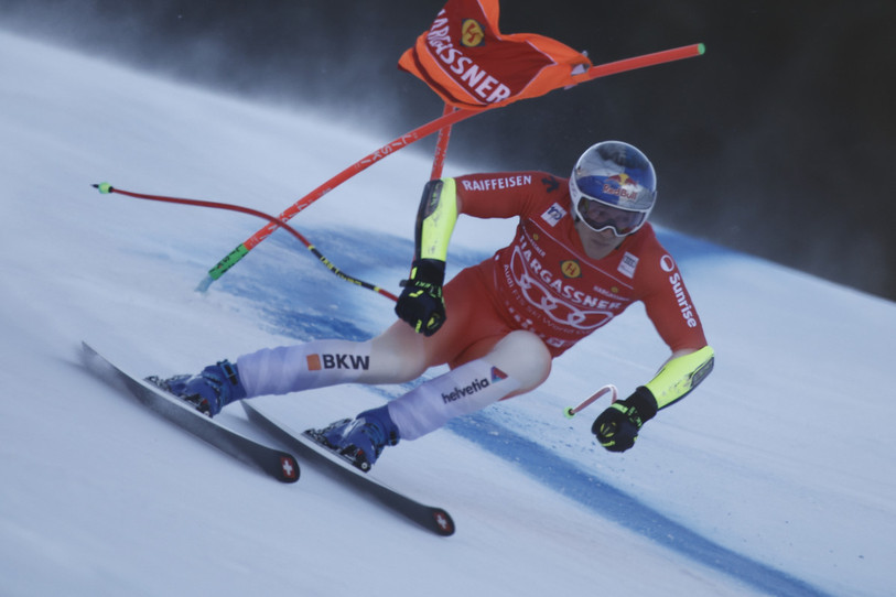 Marco Odermatt a une influence positive sur l’équipe selon Stéphane Cattin. (Photo : AP/Gabriele Facciotti).