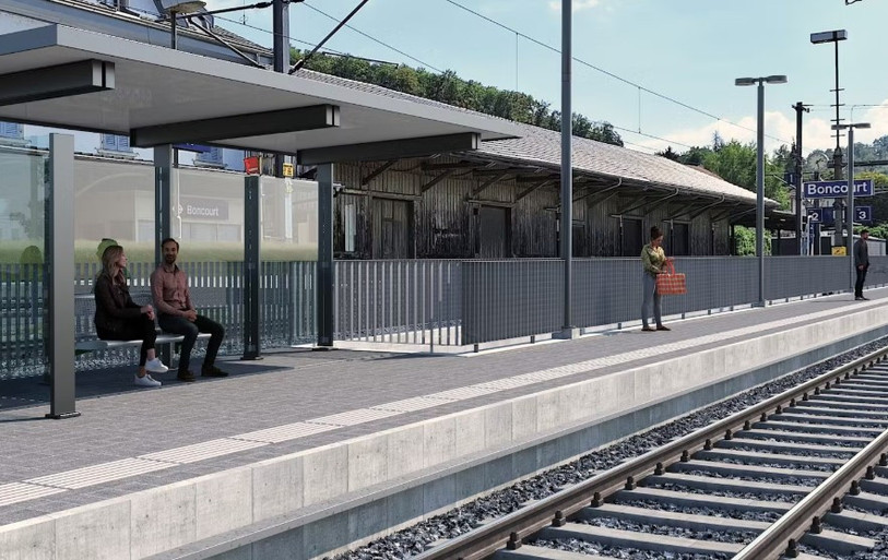 Le projet vise notamment à rendre les quais plus accessibles. (Illustration : CFF).