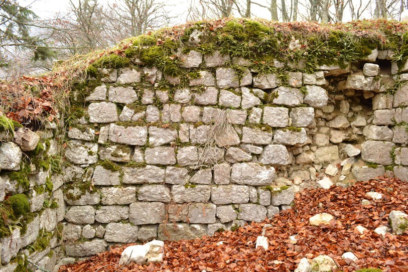 Les vestiges de la tour romane. (Photo : Office du patrimoine et de l'archéologie)