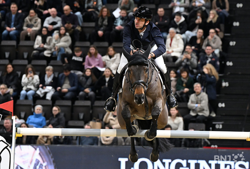 Steve Guerdat et Lancellota ont dû se contenter du 14e rang dimanche. (Photo : archives Georges Henz).