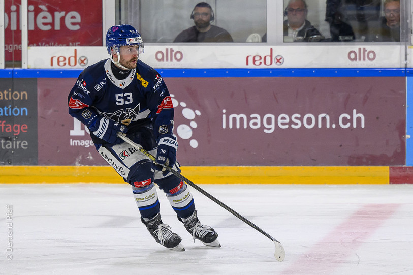 Jaison Dubois portait les couleurs du HC La Chaux-de-Fonds la saison dernière. (Photo : Bertrand Pfaff)