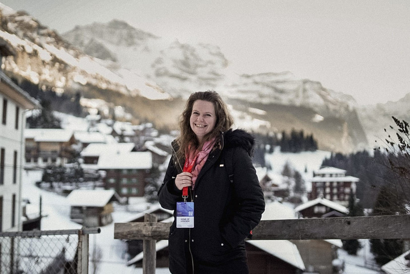 Stéphanie Wenker, envoyée spéciale à Wengen, était ce vendredi dans « La Matinale ». (Photo : Mélanie Jenzer).