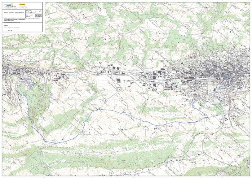 Le parcours de la course anniveraire de la Trotteuse.