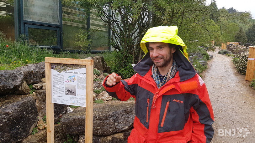 Jérémy Tritz, responsable de la nouvelle exposition permanente du jardin botanique.