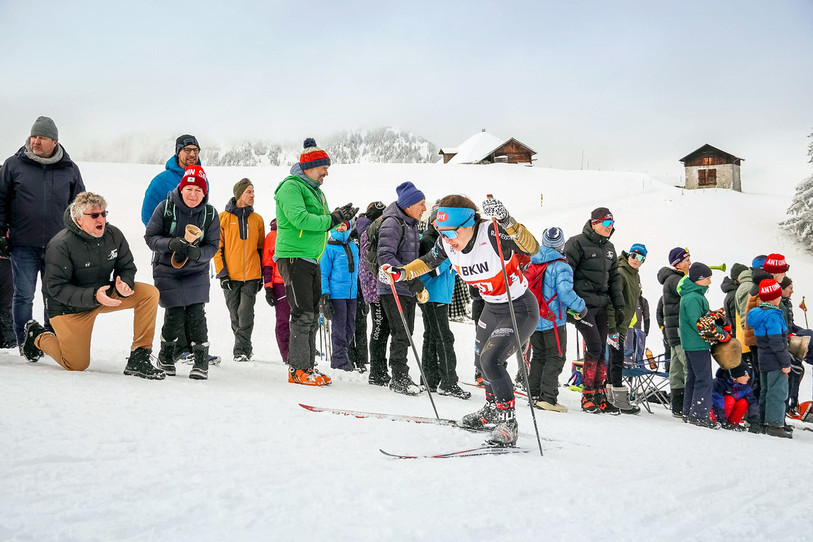 Lisa Pellaton en action dans les Grisons. (Photo : Leanne Murith).