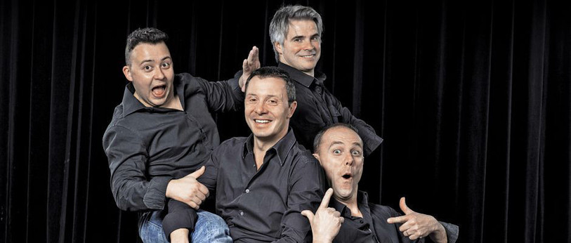 Fabian Le Castel, Yann Lambiel. Steeve Diamond, Laurent Chantemerle