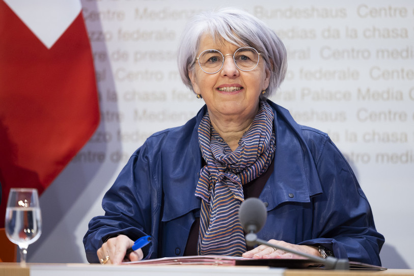 Elisabeth Baume-Schneider, ministre de la Santé. (Photo : KEYSTONE/Peter Klaunzer).