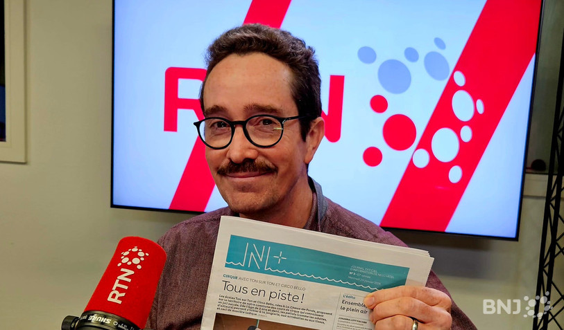 Emmanuel Gehrig, futur chef du Service de la communication de la Ville de Neuchâtel, dans « La Matinale ».