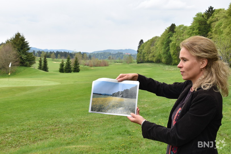 Le golf des Bois, un exemple emblématique du changement paysager. La zone agricole a été transformée au milieu des années 90 en espace de loisirs.