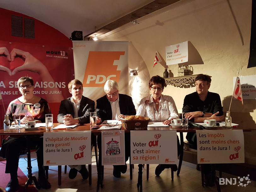 De g. à dr.: Isabelle Pasquier, Bastien Eschmann, Marcel Winistoerfer, Claire-Lise Coste et Pierre Roth