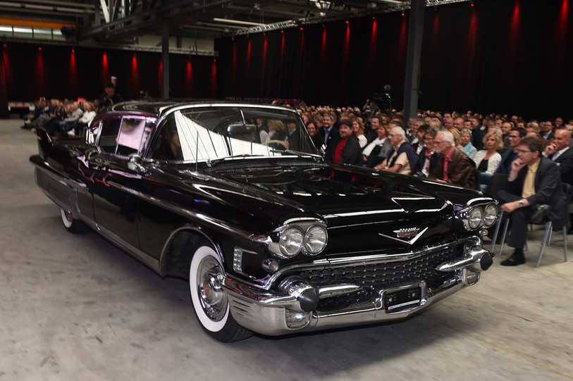 La Cadillac de 1958 fabriquée à Bienne a surpris les invités. Photo: Polydec
