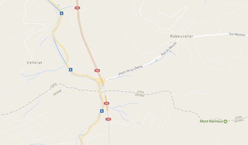 L'accident s'est produit entre Rebeuvelier et la jonction de l’autoroute de Choindez.
