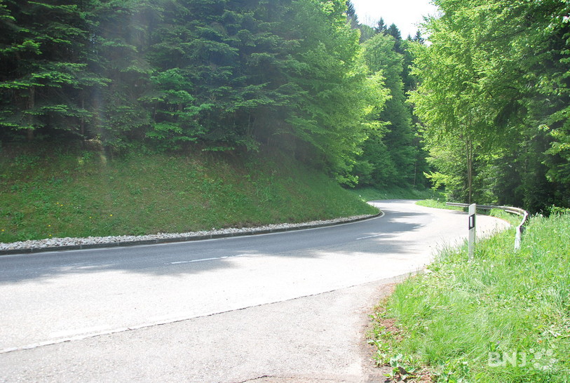 L'accident a eu lieu sur la route entre Le Fuet et Tavannes, à hauteur du point de recyclage.