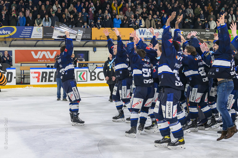 Le HC La Chaux-de-Fonds commencera sa campagne pour garder son titre en Coupe de Suisse contre une équipe de 3e ligue. (Photo : archives Bertrand Pfaff)