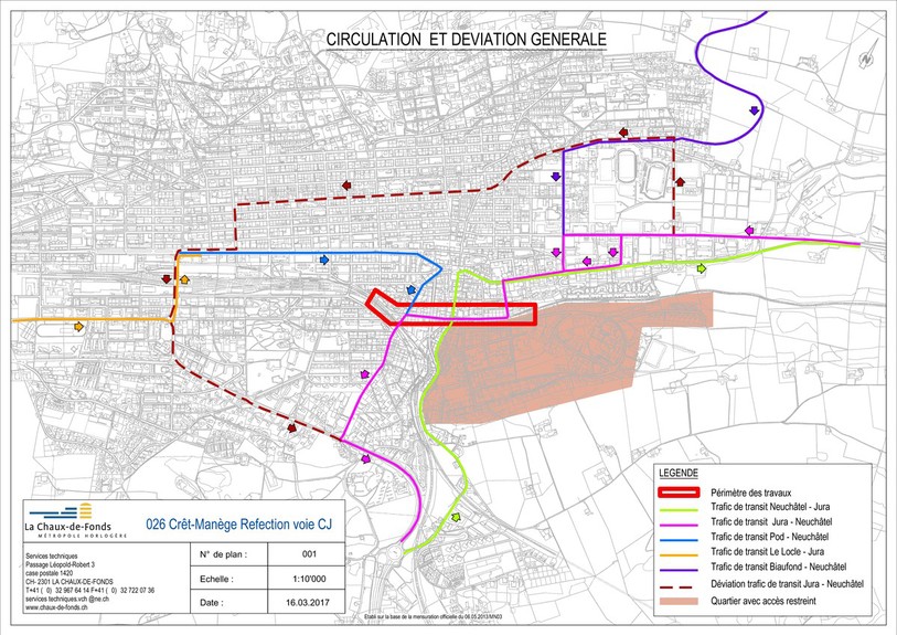 Les déviations devront se faire par des rues déjà surchargées par le trafic.
