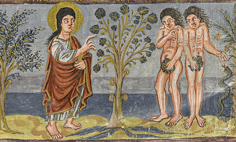 La scène de la Genèse, extraite de la Bible de Moutier-Grandval. (Photo : British Library.)