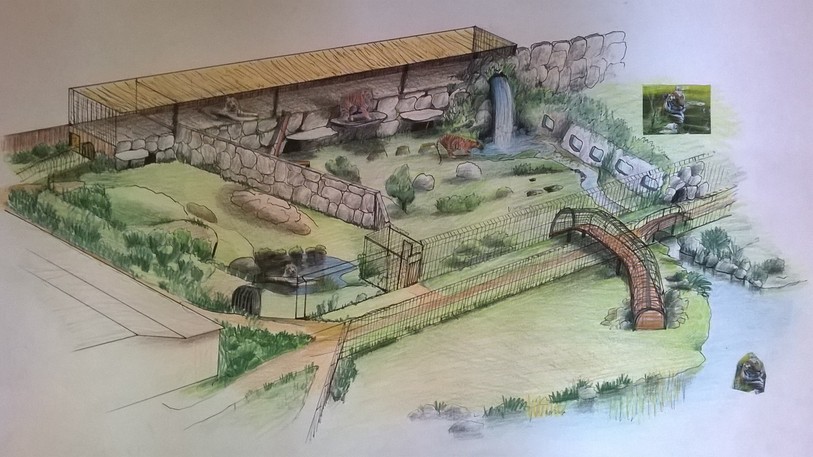 Le futur parc permettra aux fauves de changer d'enclos