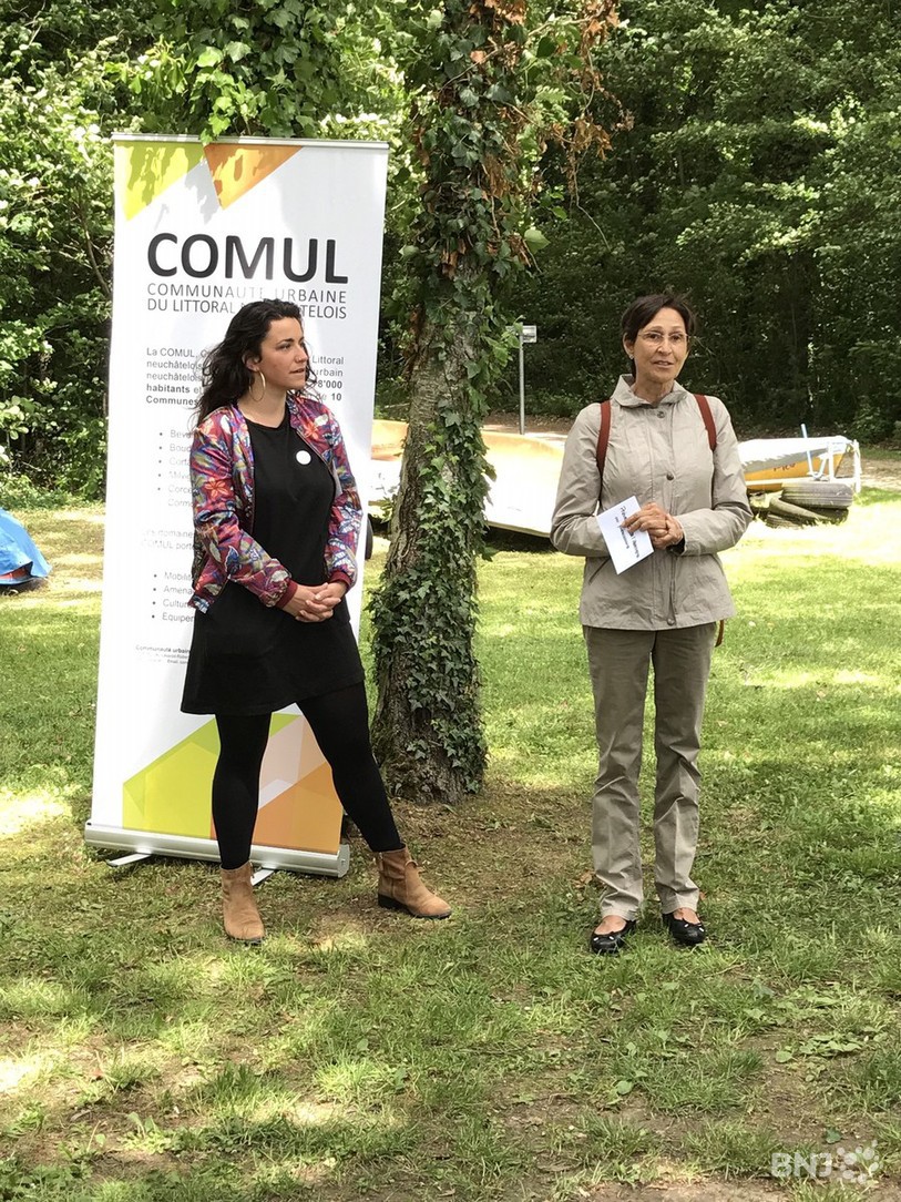 Les présidentes des deux associations récompensées : Estelle Binggeli (gauche) et Ariane Dreyer (droite).