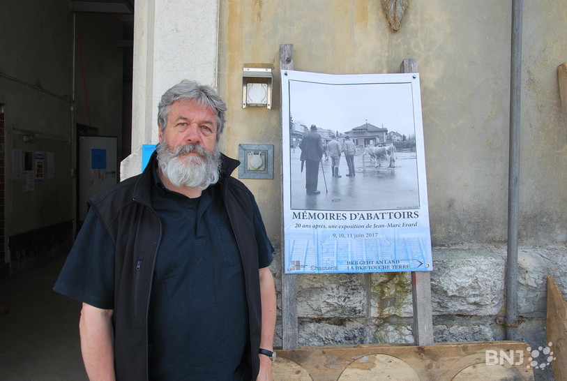 Jean-Marc Erard aux portes de son exposition.