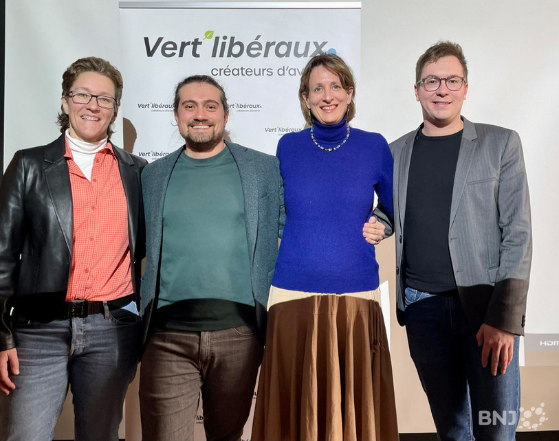 De gauche à droite : Jessica Muriset, Maxime Auchlin, Céline Weber et Maxime Rognon. 